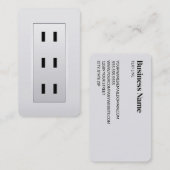 Elektrische Steckdose Visitenkarte (Vorne/Hinten)