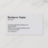 Elektrische Steckdose Visitenkarte (Rückseite)