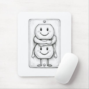 Elektrische Steckdosenumarmung Mousepad