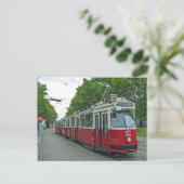 Elektrische Straßenbahn Wien 2014 Postkarte (Stehend Vorderseite)