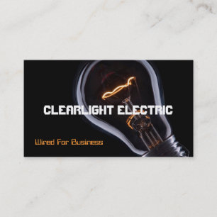 Elektrische Stromkarte Visitenkarte