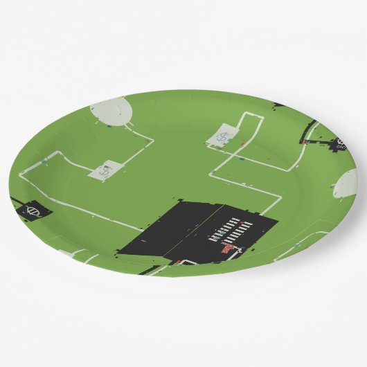 Elektrische Stromkreise Pappteller (Schrägansicht)