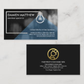 Elektrische Stromleitungen für Leuchtstoffröhren Visitenkarte (Vorne/Hinten)