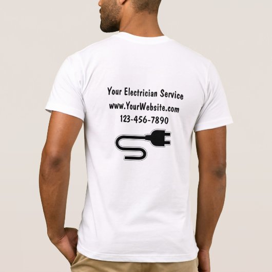 Elektrische T - Shirt (Rückseite)