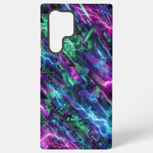 Elektrische Tarnung, futuristisches Design, Neon-T Samsung Galaxy Hülle