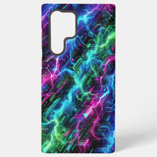 Elektrische Tarnung, futuristisches Design, Neon-T Samsung Galaxy Hülle