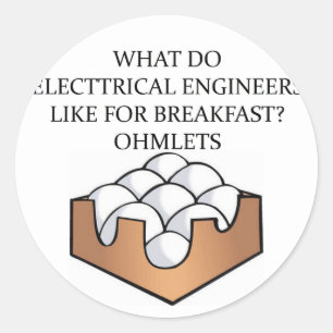 ELEKTRISCHE TECHNIK RUNDER AUFKLEBER