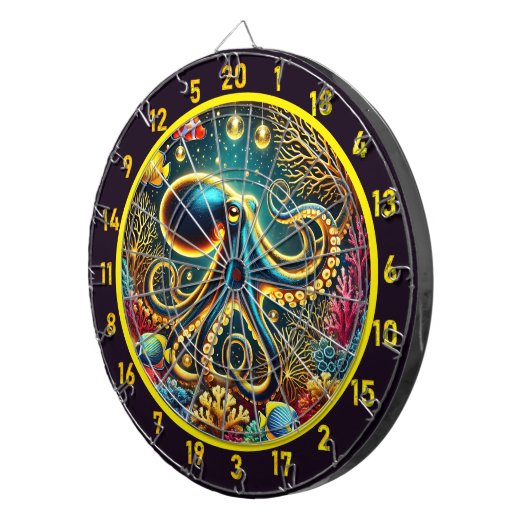 Elektrische Tentakel Octopus Dartboard Dartscheibe (Vorderseite rechts)