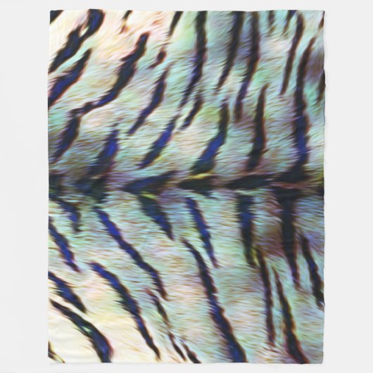 Elektrische Tigerhautdrucke Fleecedecke (Vorderseite)