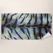 Elektrische Tigerhautdrucke Strandtuch (Vorderseite)