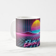 Elektrische Träume Retro Neon Tasse - 80er Inspiri