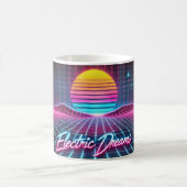 Elektrische Träume Retro Neon Tasse - 80er Inspiri (Mittel)
