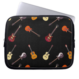 Elektrische u. Akustikgitarre-Collage Laptopschutzhülle