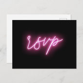 Elektrische UAWG aus schwarz und rosa Neon Glow Li Postkarte (Vorne/Hinten)