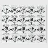 Elektrische und akustische Gitarren-Musiknote Geschenkpapier (Flach)