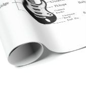 Elektrische und akustische Gitarren Musiknote Weih Geschenkpapier (Rolleneckpunkt)