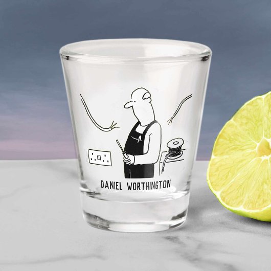 Elektrische und elektrische Reparaturen. Schnapsglas