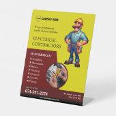 Elektrische Unternehmer Sockelschild (Vorderseite)