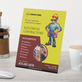 Elektrische Unternehmer Sockelschild