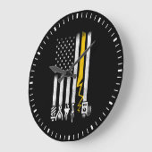 Elektrische US-Flaggenwerkzeuge für Elektriker Große Wanduhr (Winkel)