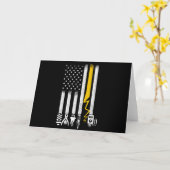 Elektrische US-Flaggenwerkzeuge für Elektriker Karte (Gelbe Blume)