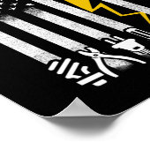 Elektrische US-Flaggenwerkzeuge für Elektriker Poster (Ecke)