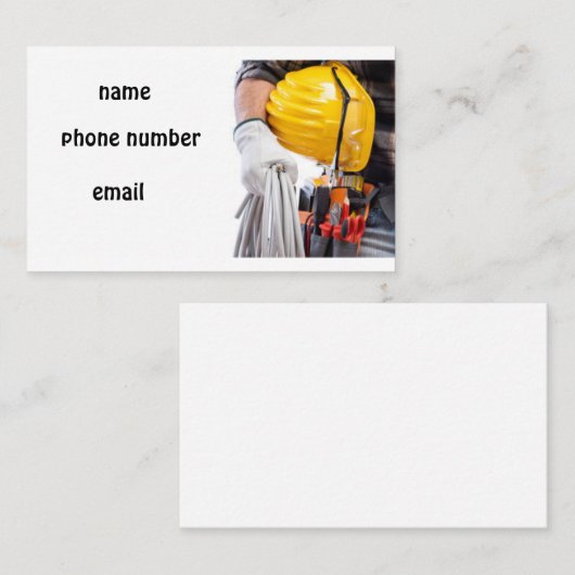 elektrische Visitenkarte (Vorne/Hinten)