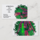 Elektrische Visitenkarte-Schablone Visitenkarte (Vorne/Hinten)