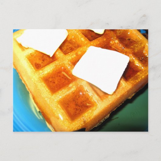 Elektrische Waffeln Postkarte (Vorderseite)