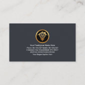 Elektrische Wave Power Gebäude Silhouette Visitenkarte (Rückseite)