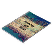 Elektrische Waves abprallen Ideenjournal Notizblock (Linke Seite)