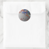 Elektrische Welle Runder Aufkleber (Tasche)