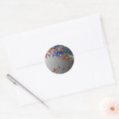 Elektrische Welle Runder Aufkleber (Umschlag)