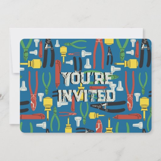 Elektrische Werkzeuge des Handels Einladung (Vorderseite)