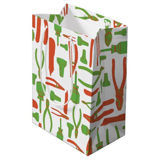 Elektrische Werkzeuge des Handels Mittlere Geschenktüte (Rückseite Schrägansicht)