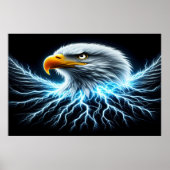 Elektrischer Adler Poster (Vorne)