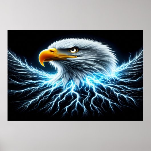 Elektrischer Adler Poster (Vorne)