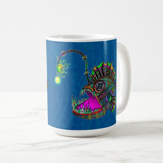 Elektrischer Anglerfisch Kaffeetasse (VorderseiteRechts)