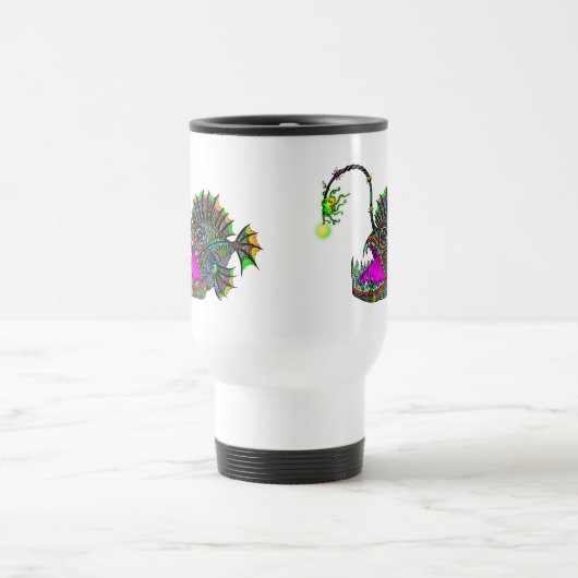 Elektrischer Anglerfisch Reisebecher (Mittel)