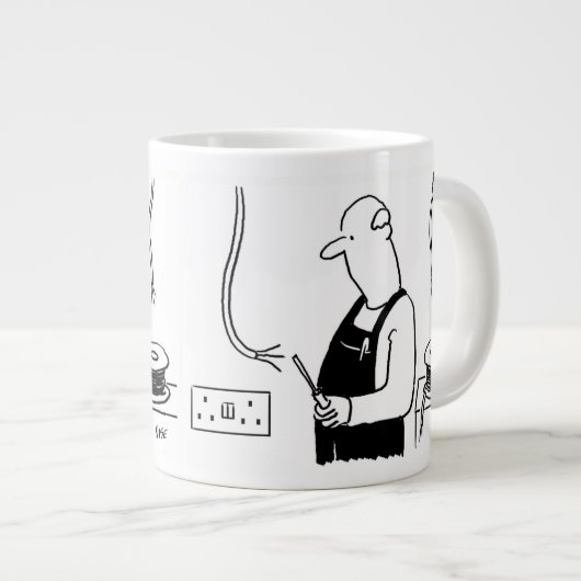 Elektrischer Arbeiter oder Elektro Jumbo-Tasse (Vorderseite Rechts)