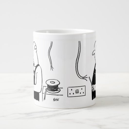 Elektrischer Arbeiter oder Elektro Jumbo-Tasse (Vorderseite)