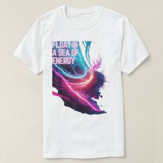 Elektrischer Ätherisch - Schwimmen in einem Meer v T-Shirt
