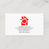 Elektrischer Audio-Panel-Elektriker Visitenkarte (Rückseite)