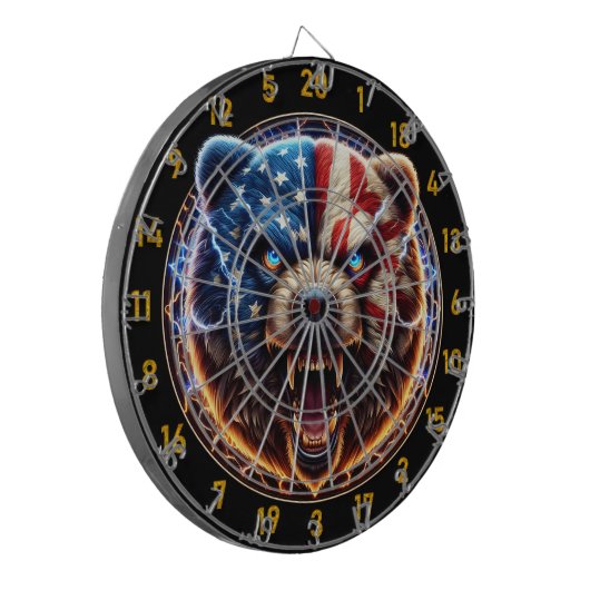 Elektrischer Bärengeist Dartscheibe (Vorderseite Links)