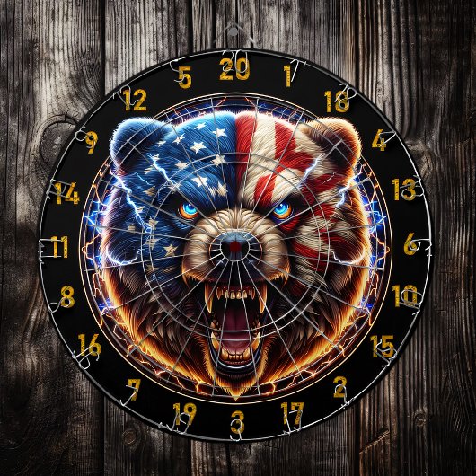 Elektrischer Bärengeist Dartscheibe