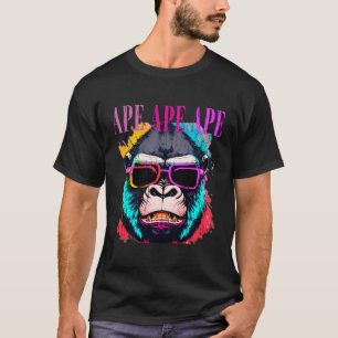 Elektrischer Biker Gorilla Motorrad Monkey Ape Gi T-Shirt
