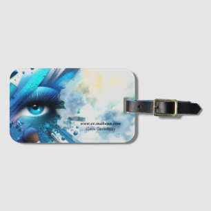 Elektrischer Blaue Augen Schatten Make-up Gepäckanhänger