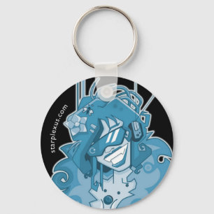 elektrischer blauer Schlüsselanhänger