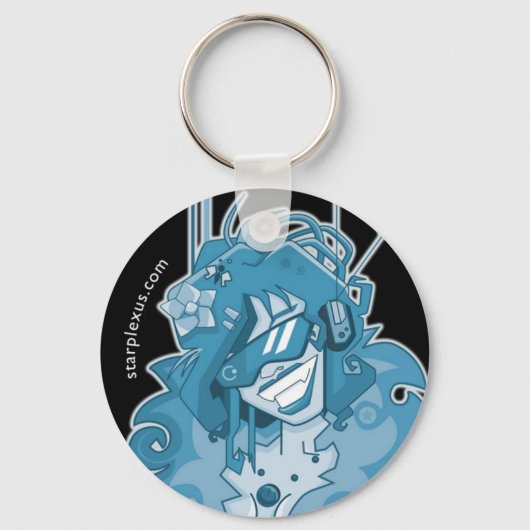 elektrischer blauer Schlüsselanhänger (Vorderseite)