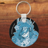 elektrischer blauer Schlüsselanhänger (Vorderseite)